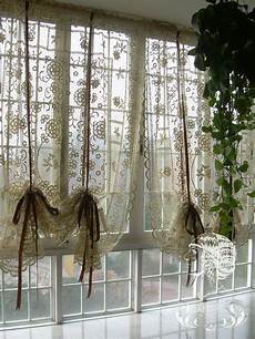 Polyester Lace Curtain Panels